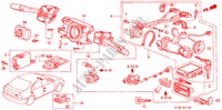 KOMBISCHALTER(LH) für Honda CIVIC 2.0ITD 5 Türen 5 gang-Schaltgetriebe 2000
