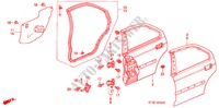 TUERBLECHE, HINTEN für Honda CIVIC 2.0ITD 5 Türen 5 gang-Schaltgetriebe 2000