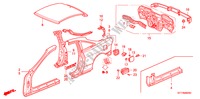 AUSSENBLECHE für Honda INTEGRA TYPE R 3 Türen 5 gang-Schaltgetriebe 1998