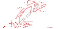 SAEULENZIERSTUECK(RH) für Honda INTEGRA TYPE R 3 Türen 5 gang-Schaltgetriebe 1998