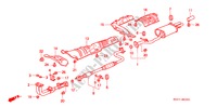 AUSPUFFROHR(KY) für Honda ACCORD COUPE 2.2EX 2 Türen 5 gang-Schaltgetriebe 1996