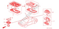 INNENLEUCHTE für Honda ACCORD COUPE 2.2IES 2 Türen 4 gang automatikgetriebe 1994
