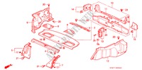 KOFFERRAUM ZIERSTUECK für Honda ACCORD COUPE 2.2IES 2 Türen 4 gang automatikgetriebe 1994