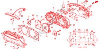 KOMBIINSTRUMENT (BAUTEILE) für Honda ACCORD COUPE 2.0ILS 2 Türen 4 gang automatikgetriebe 1995