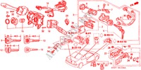 KOMBISCHALTER ('96 )(KG,KY) für Honda ACCORD COUPE 2.0I 2 Türen 5 gang-Schaltgetriebe 1997