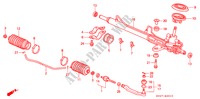 SERVOLENKGETRIEBE(LH) für Honda ACCORD COUPE 2.0IES 2 Türen 4 gang automatikgetriebe 1997