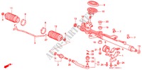 SERVOLENKGETRIEBE(RH) für Honda ACCORD COUPE 2.0I 2 Türen 5 gang-Schaltgetriebe 1997