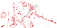 SITZGURT, für Honda ACCORD COUPE 2.0IES 2 Türen 5 gang-Schaltgetriebe 1995
