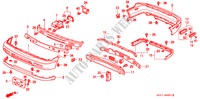 STOSSTANGE(KY) für Honda ACCORD COUPE 2.2EX 2 Türen 5 gang-Schaltgetriebe 1996