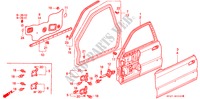 TUERTAFELN für Honda ACCORD COUPE 2.0IES 2 Türen 4 gang automatikgetriebe 1997