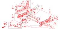 VORNE SITZKOMPONENTEN (R.) für Honda ACCORD COUPE 2.2IES 2 Türen 4 gang automatikgetriebe 1996