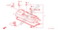 ZYLINDERKOPFDECKEL für Honda ACCORD COUPE 2.0I 2 Türen 5 gang-Schaltgetriebe 1997