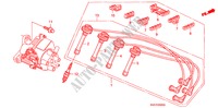 HOCHSPANNUNGSKABEL/ ZUENDKERZE für Honda ACCORD AERODECK 2.0IES 5 Türen 4 gang automatikgetriebe 1994