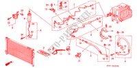 KLIMAANLAGE (SCHLAEUCHE/LEITUNGEN)(LH) für Honda ACCORD AERODECK 2.2IES 5 Türen 4 gang automatikgetriebe 1996