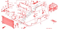 KLIMAANLAGE (SCHLAEUCHE/LEITUNGEN)(RH) für Honda ACCORD AERODECK 2.0IES 5 Türen 4 gang automatikgetriebe 1994