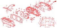 KOMBIINSTRUMENT (BAUTEILE) für Honda ACCORD AERODECK 2.0IES 5 Türen 4 gang automatikgetriebe 1994