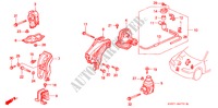 MOTORBEFESTIGUNGEN(AT) ( '95) für Honda ACCORD AERODECK 2.0IES 5 Türen 4 gang automatikgetriebe 1994