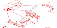 QUERTRAEGER für Honda ACCORD AERODECK 2.0ILS 5 Türen 5 gang-Schaltgetriebe 1994