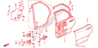 TUERBLECHE, HINTEN für Honda ACCORD AERODECK 2.0ILS 5 Türen 5 gang-Schaltgetriebe 1994