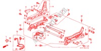 VORNE SITZKOMPONENTEN (R.)(STROM) für Honda ACCORD AERODECK 2.0IES 5 Türen 4 gang automatikgetriebe 1994