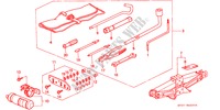 WERKZEUGE/WAGENHEBER für Honda ACCORD AERODECK 2.2IES 5 Türen 4 gang automatikgetriebe 1994