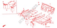 BODENMATTE für Honda NSX NSX-T 2 Türen 6 gang-Schaltgetriebe 2000