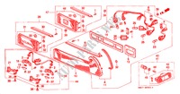 HECKLEUCHTE(KH/KU) für Honda NSX NSX-T 2 Türen 4 gang automatikgetriebe 1995