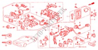 KOMBISCHALTER(LH) ('97 ) für Honda NSX NSX 2 Türen 4 gang automatikgetriebe 2001