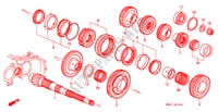 NEBENWELLE(3.2L) für Honda NSX NSX-T 2 Türen 6 gang-Schaltgetriebe 2001