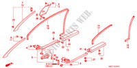 SAEULENZIERSTUECK/ OEFFNUNGSZIERTEIL(LH) für Honda NSX NSX-T 2 Türen 6 gang-Schaltgetriebe 2000