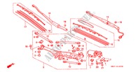 WINDSCHUTZSCHEIBENWISCHER (LH) für Honda NSX NSX 2 Türen 4 gang automatikgetriebe 2001