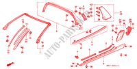 ZIERLEISTE(NSX T) für Honda NSX NSX-T 2 Türen 6 gang-Schaltgetriebe 1997