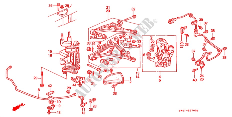 GELENK für Honda NSX NSX 2 Türen 4 gang automatikgetriebe 1995