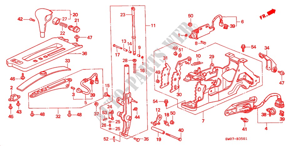 WAHLHEBEL(RH) für Honda NSX NSX 2 Türen 4 gang automatikgetriebe 1995