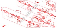 ANTRIEBSWELLE/HALBWELLE für Honda NSX NSX-T 2 Türen 6 gang-Schaltgetriebe 2003