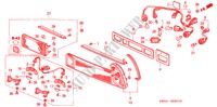 HECKLEUCHTE(2) für Honda NSX NSX 2 Türen 6 gang-Schaltgetriebe 2002