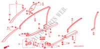 SAEULENZIERSTUECK/ OEFFNUNGSZIERTEIL(LH) für Honda NSX NSX-T 2 Türen 6 gang-Schaltgetriebe 2002
