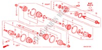 ANTRIEBSWELLE, VORNE/ HALBWELLE(2.0L) für Honda CR-V COMFORT 5 Türen 5 gang automatikgetriebe 2008