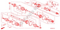 ANTRIEBSWELLE, VORNE/ HALBWELLE(2.4L) für Honda CR-V RV-SI 5 Türen 6 gang-Schaltgetriebe 2007