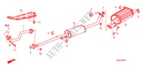 AUSPUFFROHR/SCHALLDAEMPFER (2.0L) für Honda CR-V EXECUTIVE 5 Türen 6 gang-Schaltgetriebe 2008