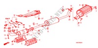 AUSPUFFROHR/SCHALLDAEMPFER (2.4L) für Honda CR-V EXECUTIVE 5 Türen 5 gang automatikgetriebe 2008