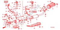 AUSPUFFROHR/SCHALLDAEMPFER (DIESEL)(2) für Honda CR-V DIESEL 2.2 S&L PACKAGE 5 Türen 6 gang-Schaltgetriebe 2007