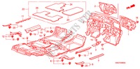 BODENMATTE für Honda CR-V DIESEL 2.2 ELEGANCE/SPORT 5 Türen 6 gang-Schaltgetriebe 2008