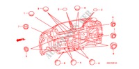 GUMMITUELLE(UNTEN) für Honda CR-V DIESEL 2.2 ELEGANCE/SPORT 5 Türen 6 gang-Schaltgetriebe 2008