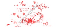 KABELBAUMBAND/BUEGEL(LH)(2) für Honda CR-V DIESEL 2.2 ELEGANCE/SPORT 5 Türen 6 gang-Schaltgetriebe 2008