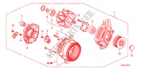 LICHTMASCHINE(DENSO) (DIESEL) für Honda CR-V DIESEL 2.2 ELEGANCE/SPORT 5 Türen 6 gang-Schaltgetriebe 2008