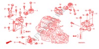 MOTORBEFESTIGUNGEN(2.4L) (MT) für Honda CR-V RVI 5 Türen 6 gang-Schaltgetriebe 2008