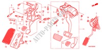 PEDAL(LH) für Honda CR-V DIESEL 2.2 ELEGANCE/SPORT 5 Türen 6 gang-Schaltgetriebe 2008