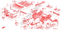 VORNE SITZKOMPONENTEN (L.)(MOTORLEISTUNG, SITZ) für Honda CR-V EXECUTIVE 5 Türen 6 gang-Schaltgetriebe 2007