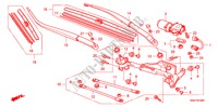 WINDSCHUTZSCHEIBENWISCHER (LH) für Honda CR-V DIESEL 2.2 ELEGANCE/SPORT 5 Türen 6 gang-Schaltgetriebe 2008